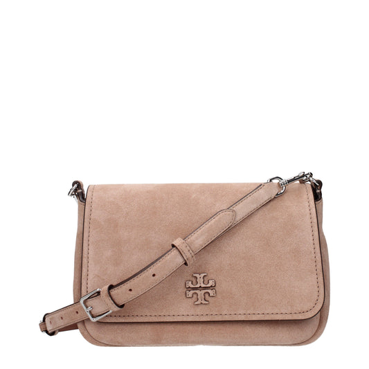 Tory Burch Crossbody Bags Women Suede Pink/Mauve