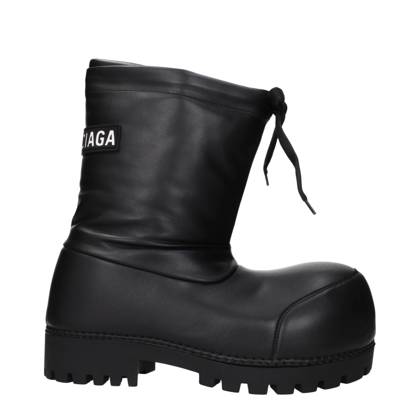 Balenciaga Ankle Boots Women Leather Black