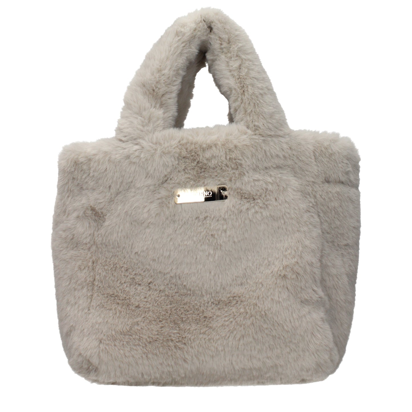 Herno Handbags Women Eco Fur Gray/Light Grey