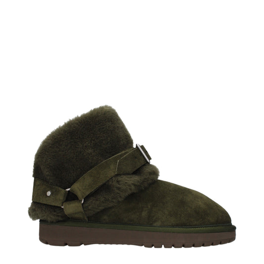 Burberry Ankle Boots Men Suede Green/Lake