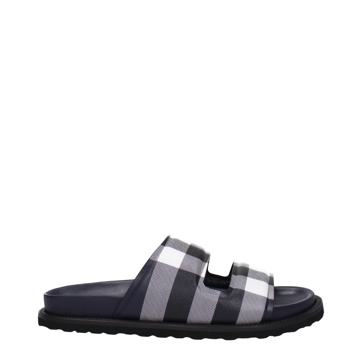 Burberry Sandals & Slippers Men Fabric  Black/Ivory