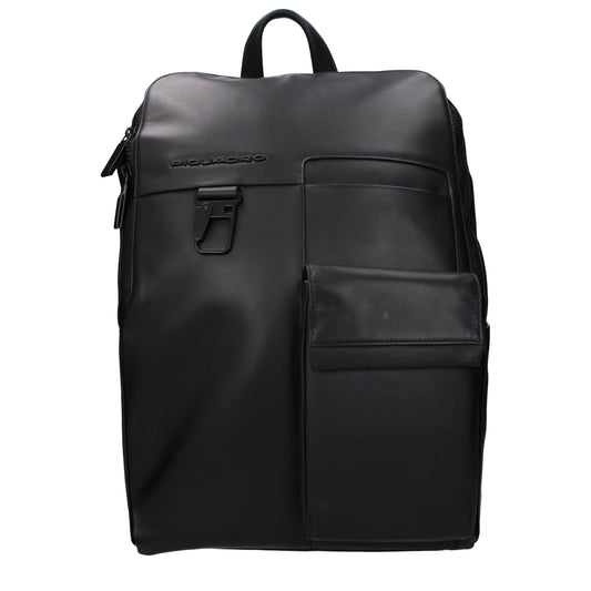 Piquadro Backpacks and Bumbags Men Leather Black