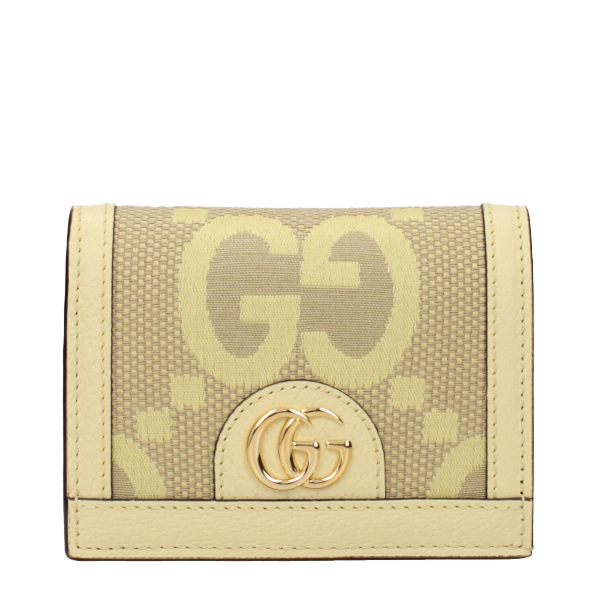 Gucci Women's Wallets Fabric Yellow