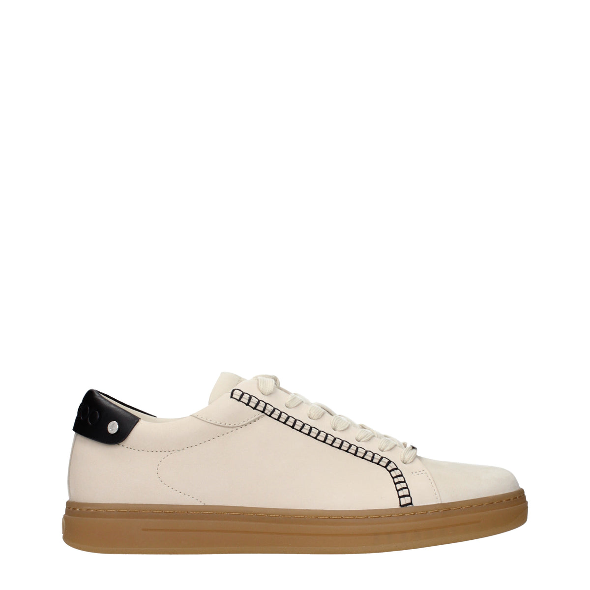 Jimmy Choo Sneakers Men Suede Beige/Black