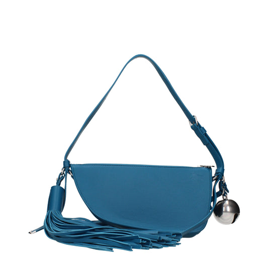 Burberry Shoulder Bags Women Leather Blue/Oil Blue