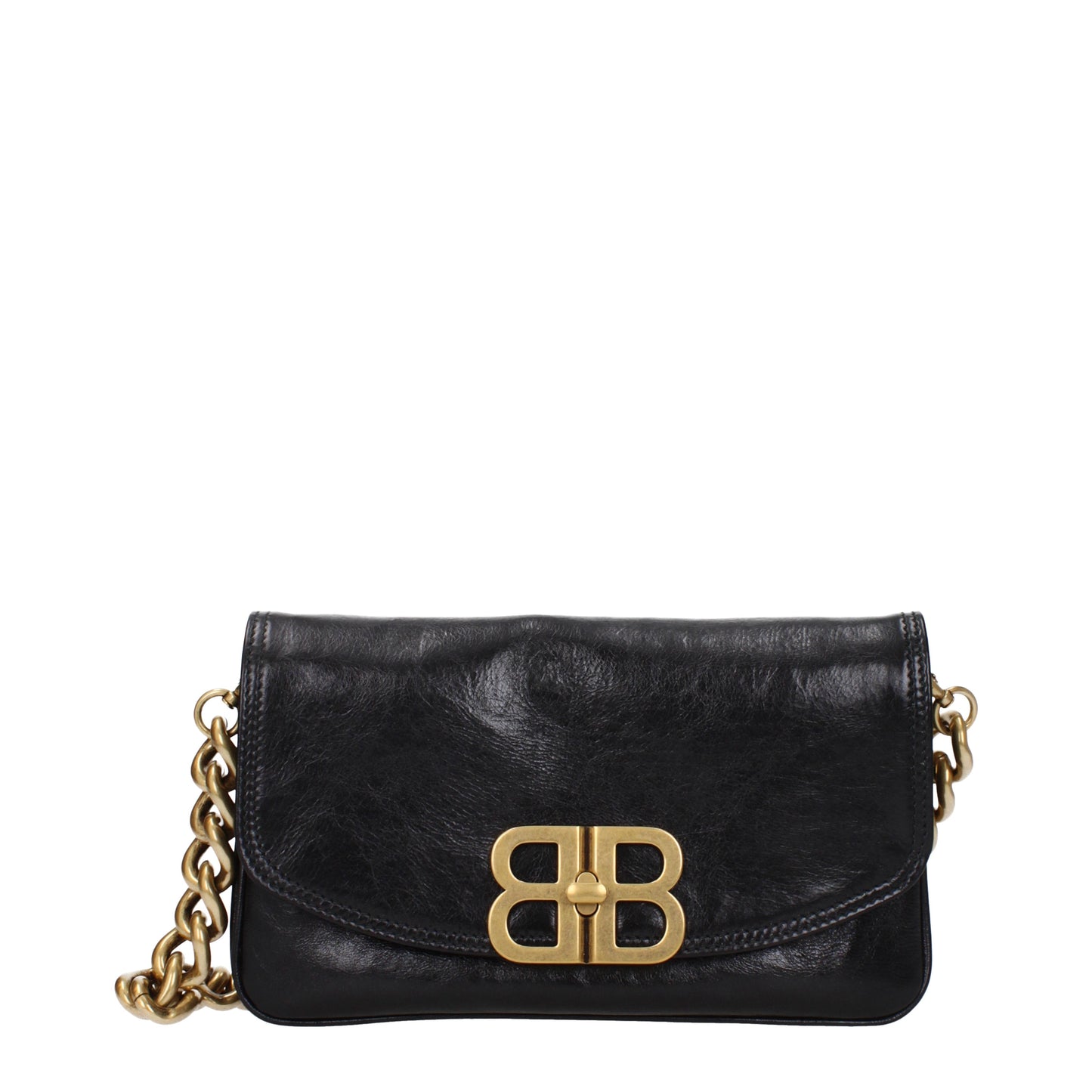 Balenciaga Shoulder Bags Women Leather Black