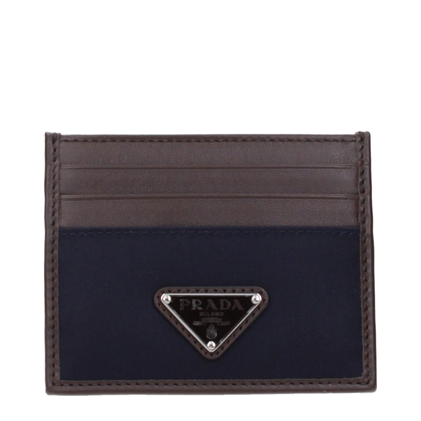Prada Document Holders Men Fabric  Blue/Brown