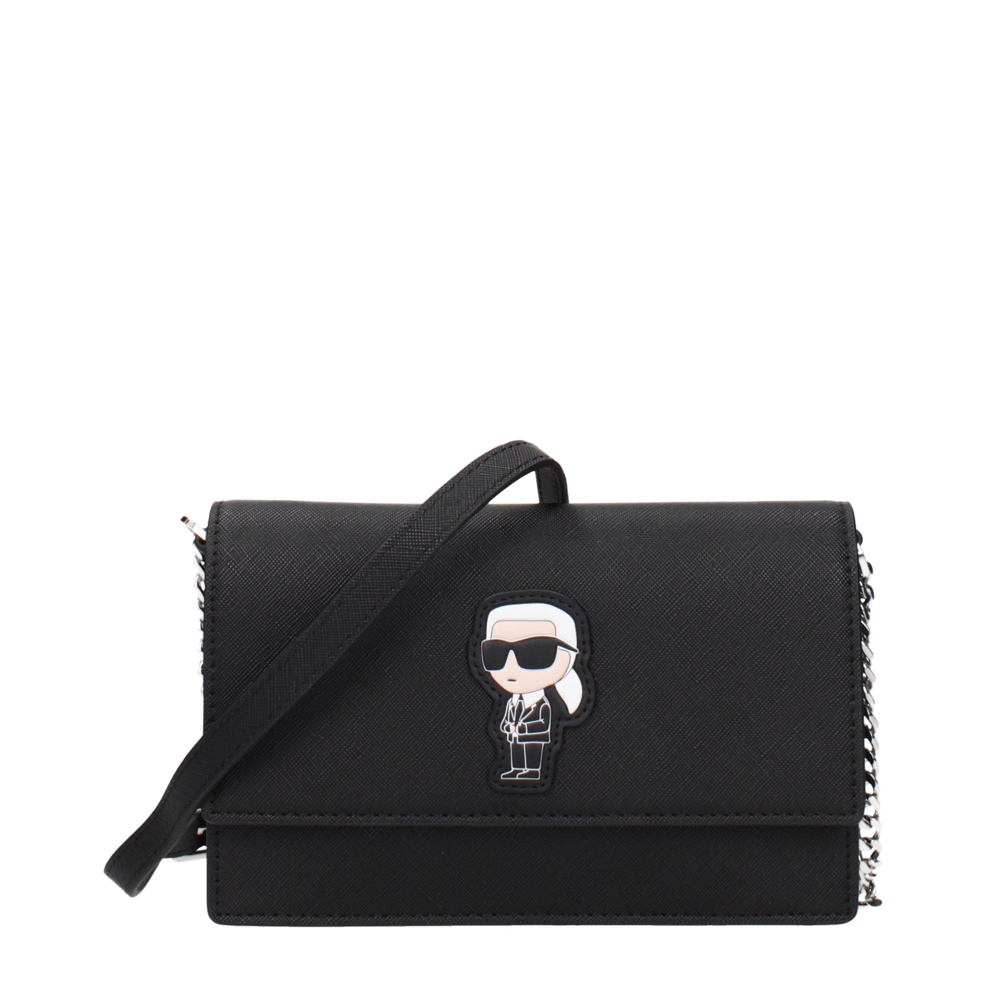 Karl Lagerfeld Crossbody Bags Women Polyurethane Black