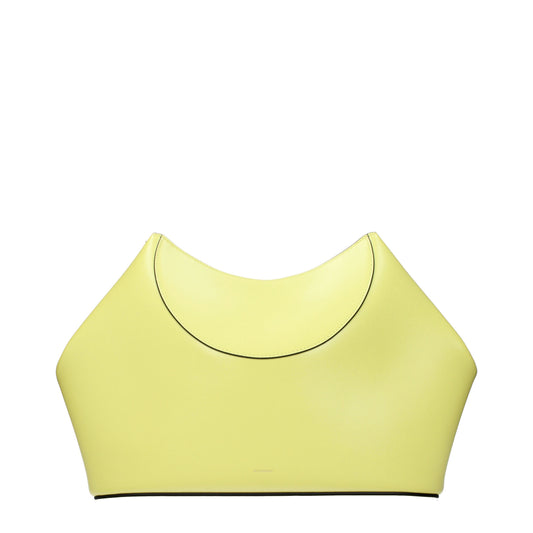 Givenchy Clutches Women Leather Yellow/Acid Yellow