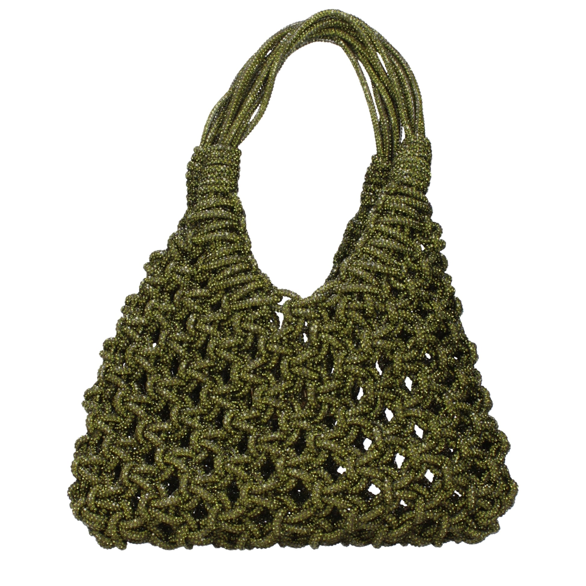 Hibourama Handbags Women Rhinestone Green/Khaki