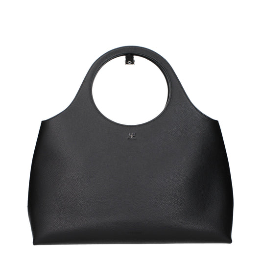 Courrèges Handbags Women Leather Black