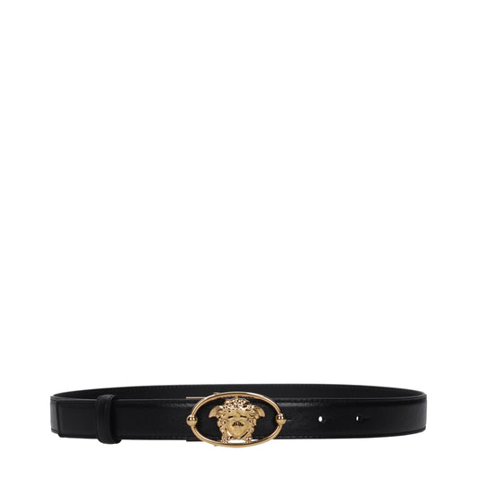 Versace Belts Women Leather Black