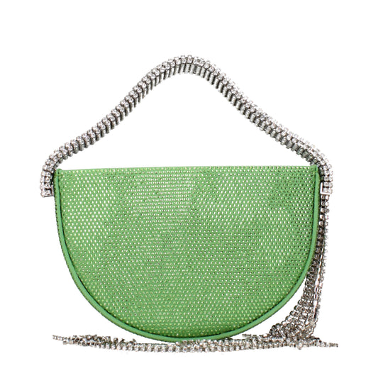 Gedebe Handbags Women Satin Green