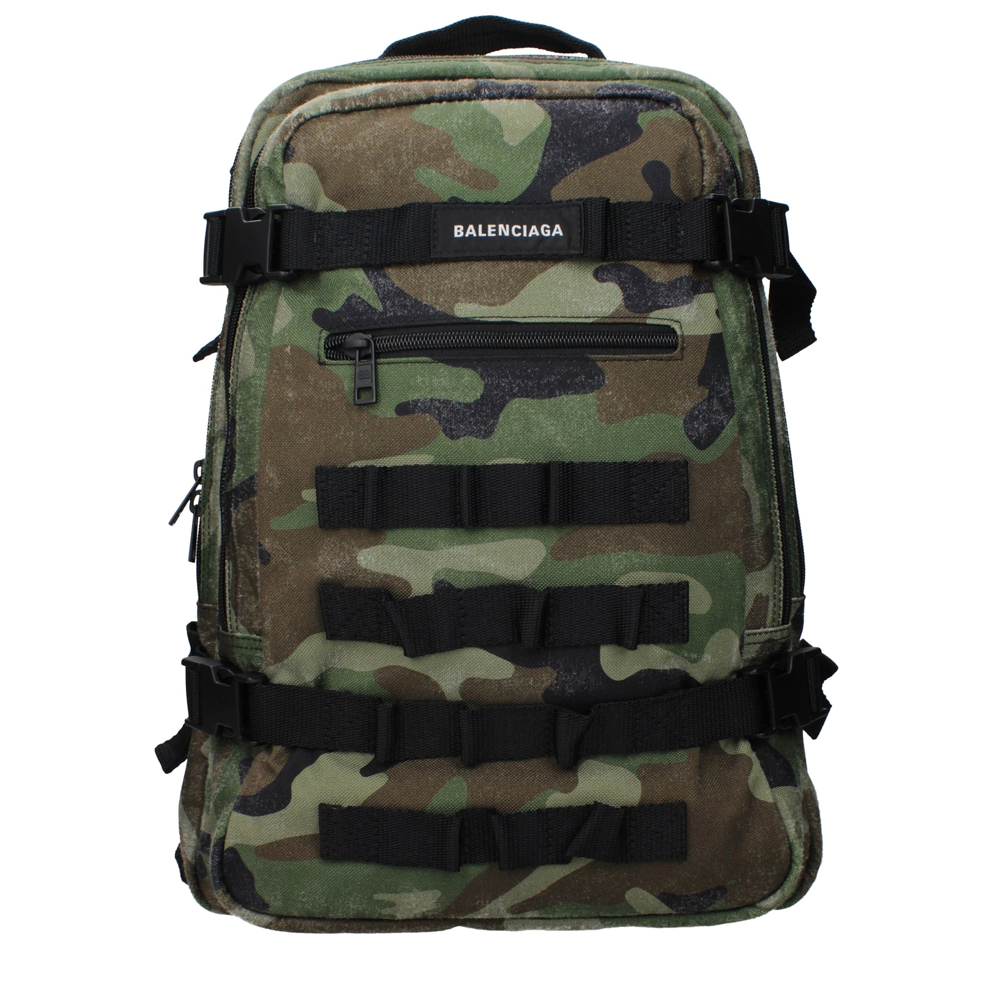 Balenciaga Backpacks and Bumbags Men Fabric  Green/Camouflage Green