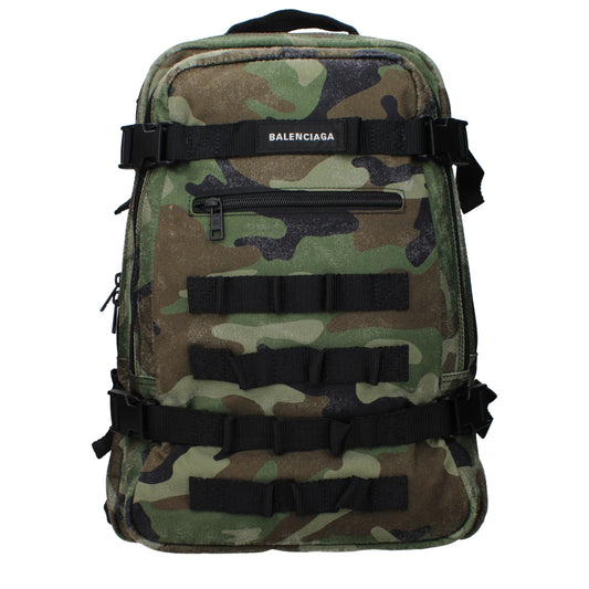 Balenciaga Backpacks and Bumbags Men Fabric  Green/Camouflage Green