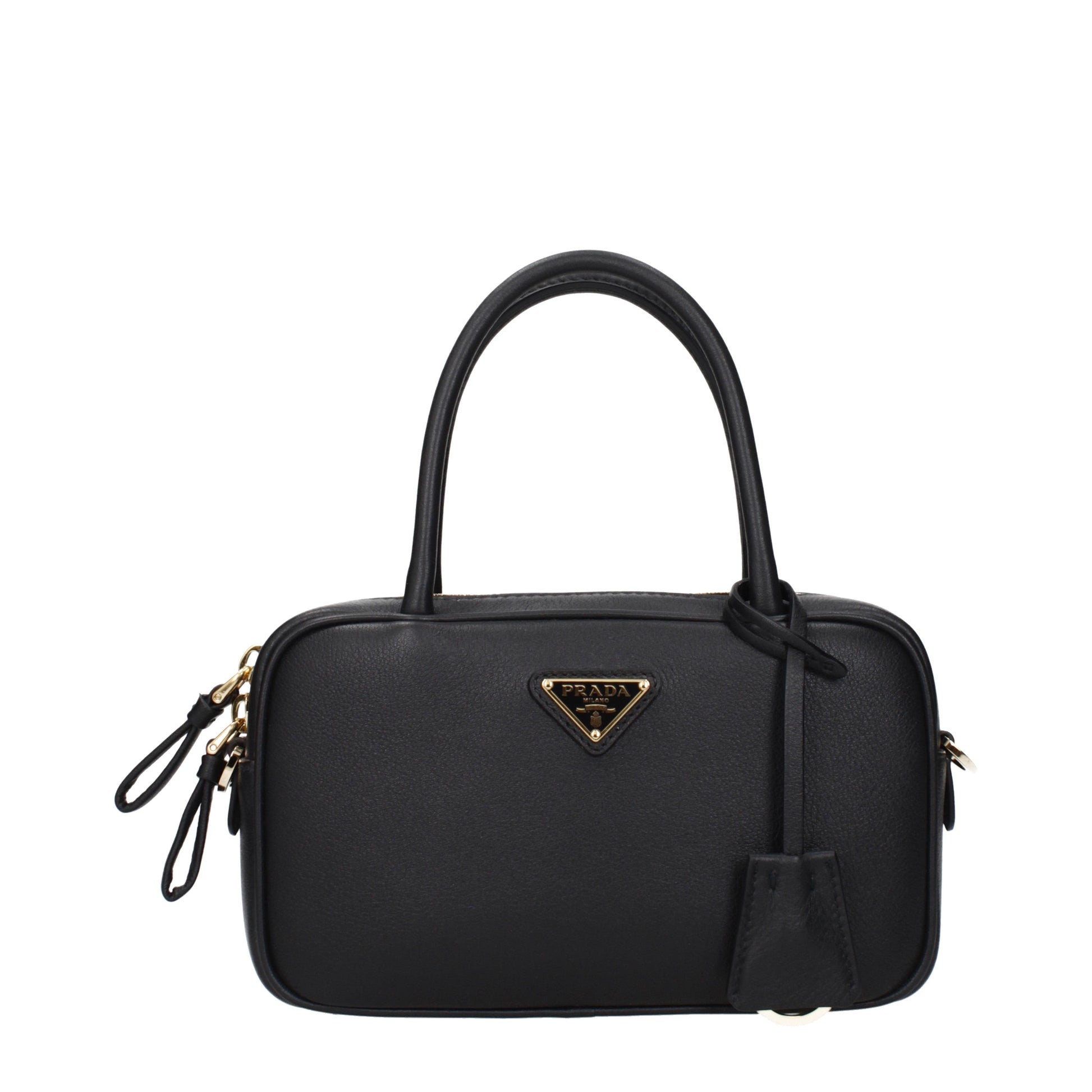Prada Handbags Women Leather Black