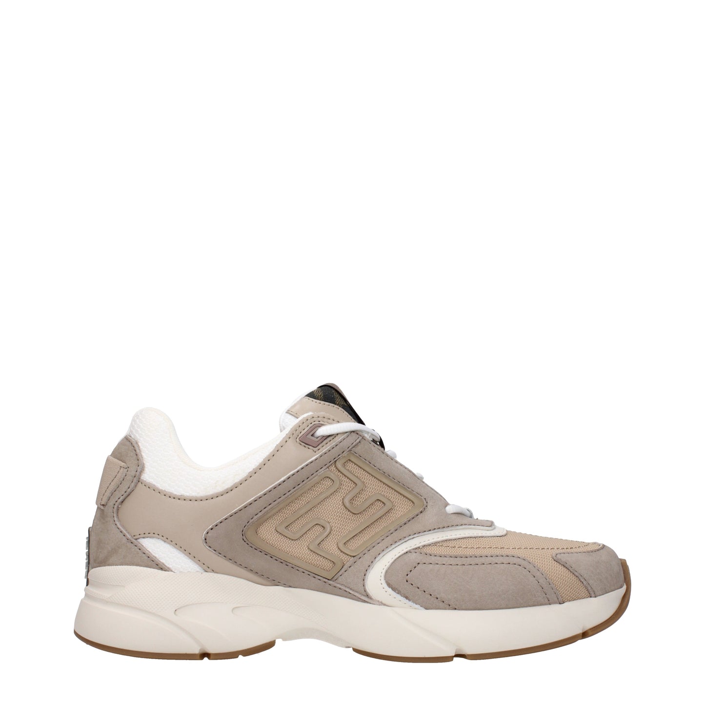 Fendi Men's Sneakers in Fabric  Beige/Rope