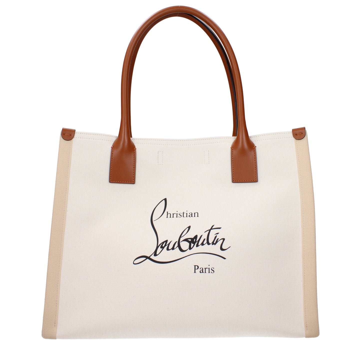 Louboutin Shoulder Bags Women Cotton White/Natural