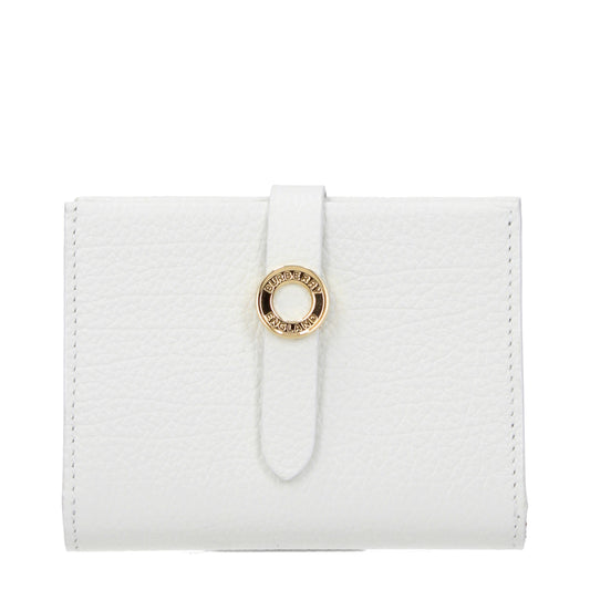 Burberry Wallets Women Leather White