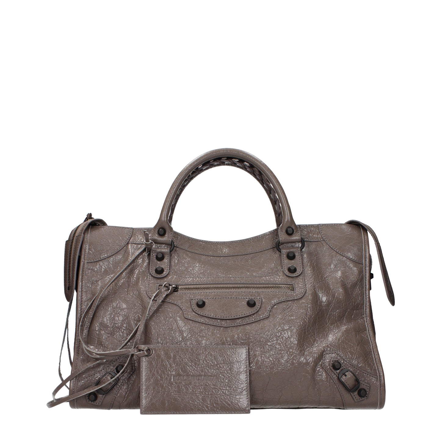 Balenciaga Handbags Women Leather Brown