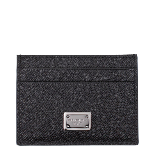 Dolce&Gabbana Document Holders Women Leather Black