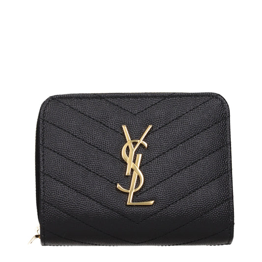 Saint Laurent Wallets Women Leather Black