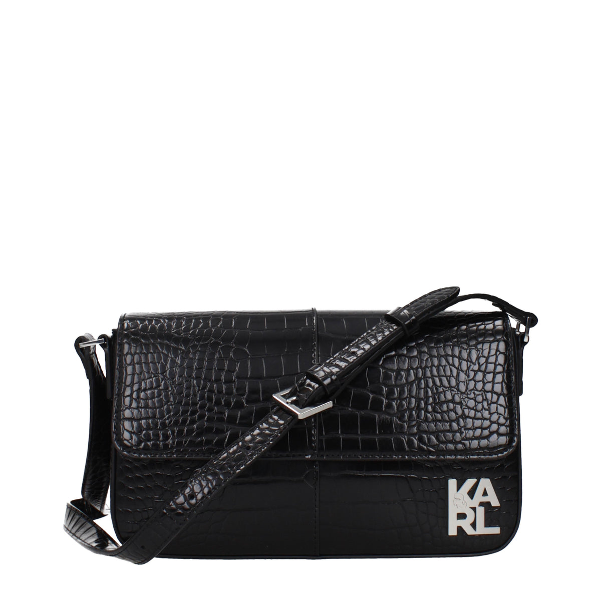 Karl Lagerfeld Shoulder Bags Women Polyurethane Black
