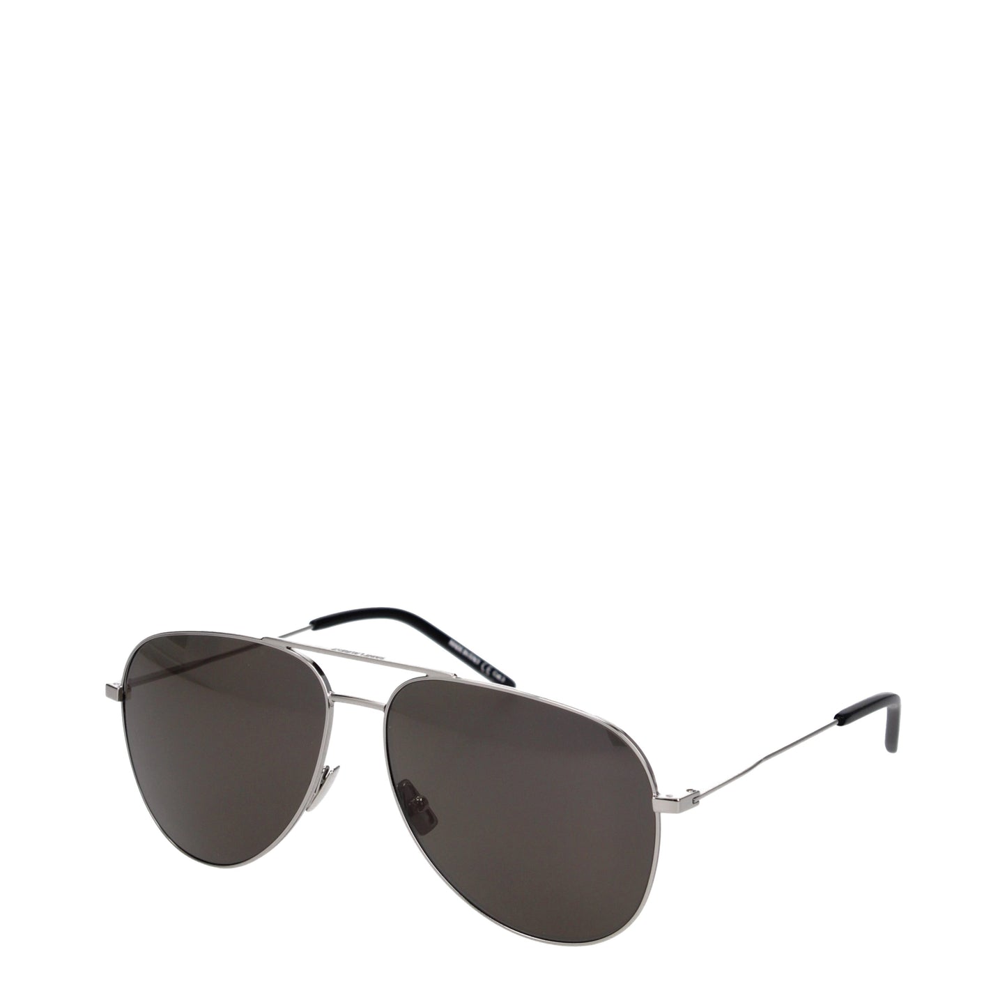 Saint Laurent Sunglasses Men Metal Silver/Smokey