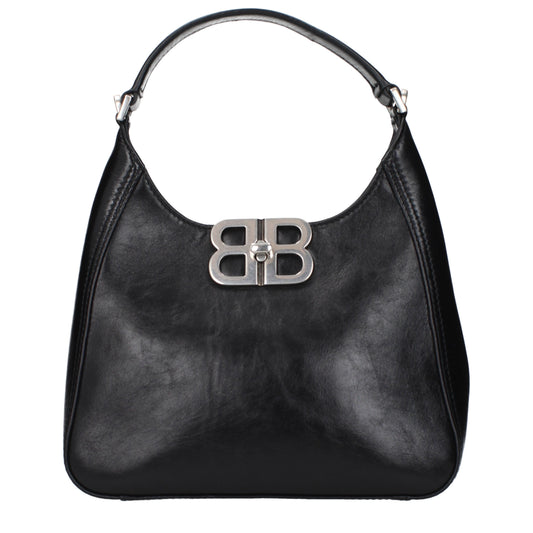 Balenciaga Handbags Women Leather Black