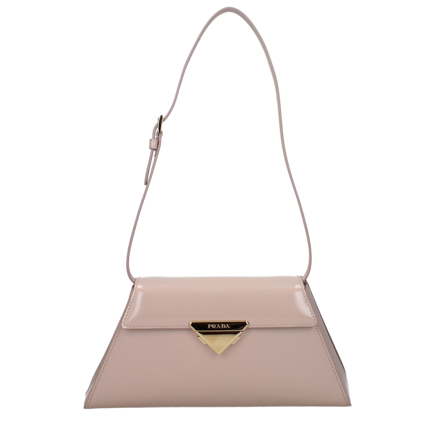 Prada Shoulder Bags Women Leather Beige/Waterlily