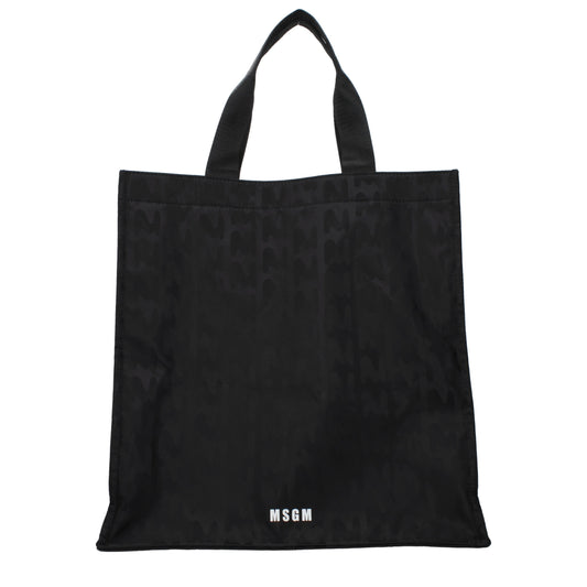 MSGM Handbags Men Fabric  Black