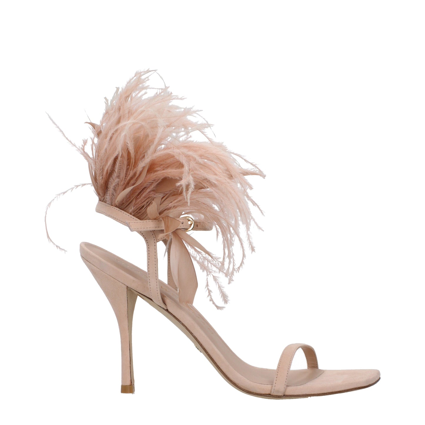 Stuart Weitzman Women's Sandals Suede Powder