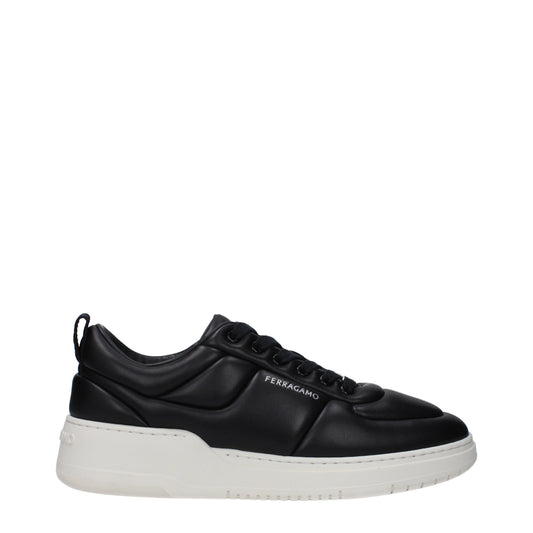 Ferragamo Sneakers Men Leather Black