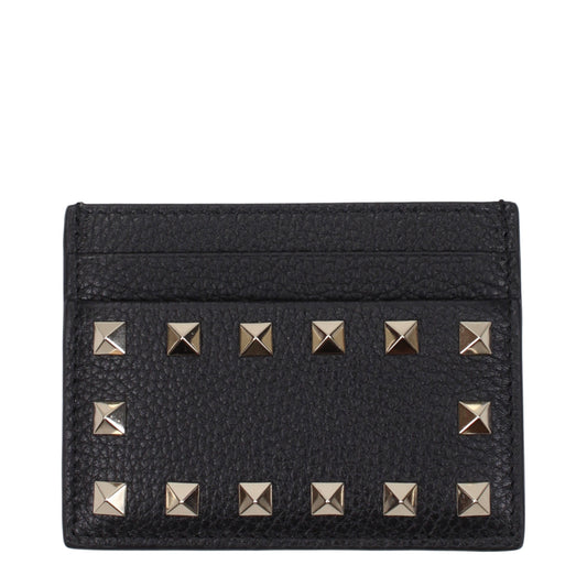 Valentino Garavani Document Holders Women Leather Black