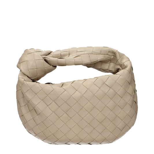 Bottega Veneta Handbags Women Leather Beige/Ecru