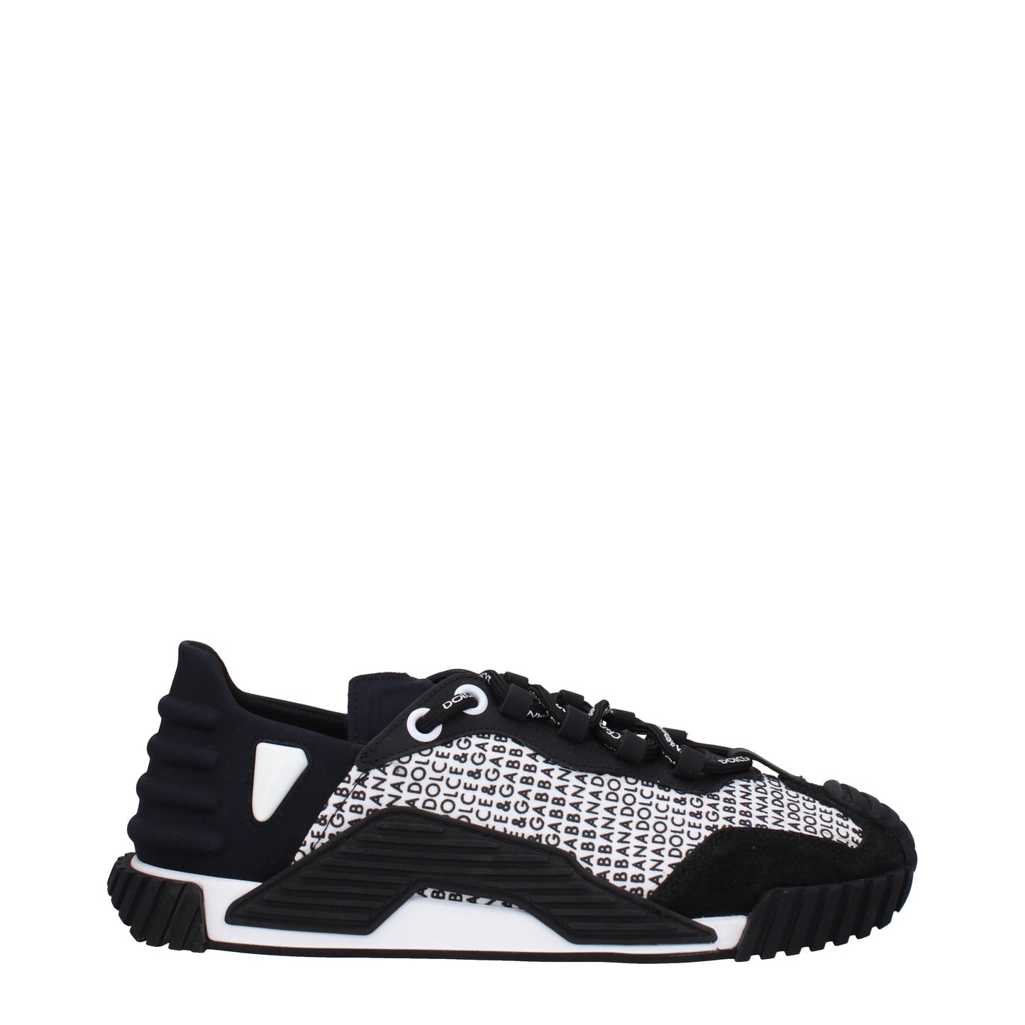 Dolce&Gabbana Men's Sneakers in Fabric  White/Black