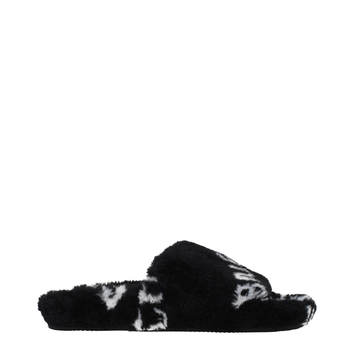 Balenciaga Slippers and Clogs Women Eco Fur Black