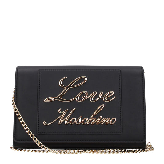 Love Moschino Clutches Women Polyurethane Black