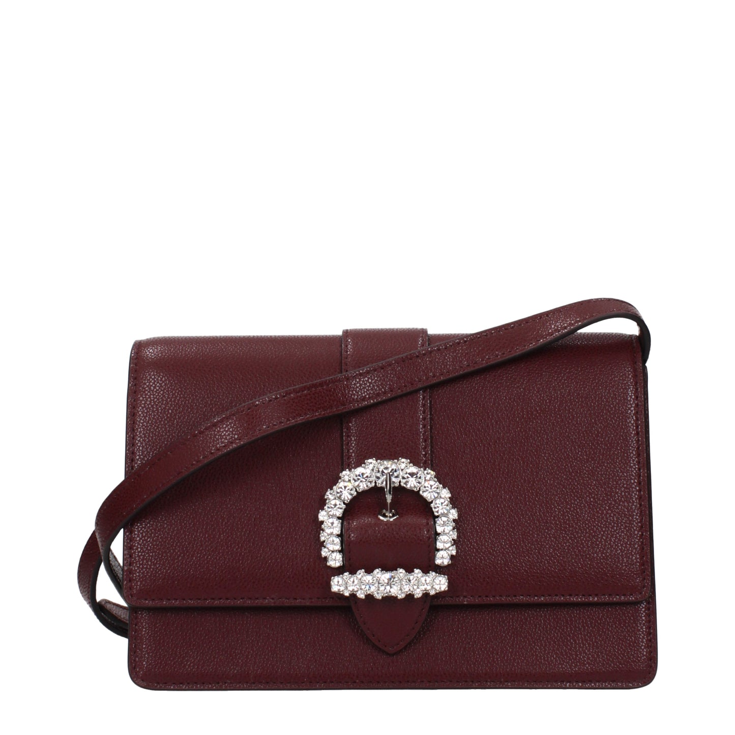 Jimmy Choo Crossbody Bags Women Leather Red/Burgundy
