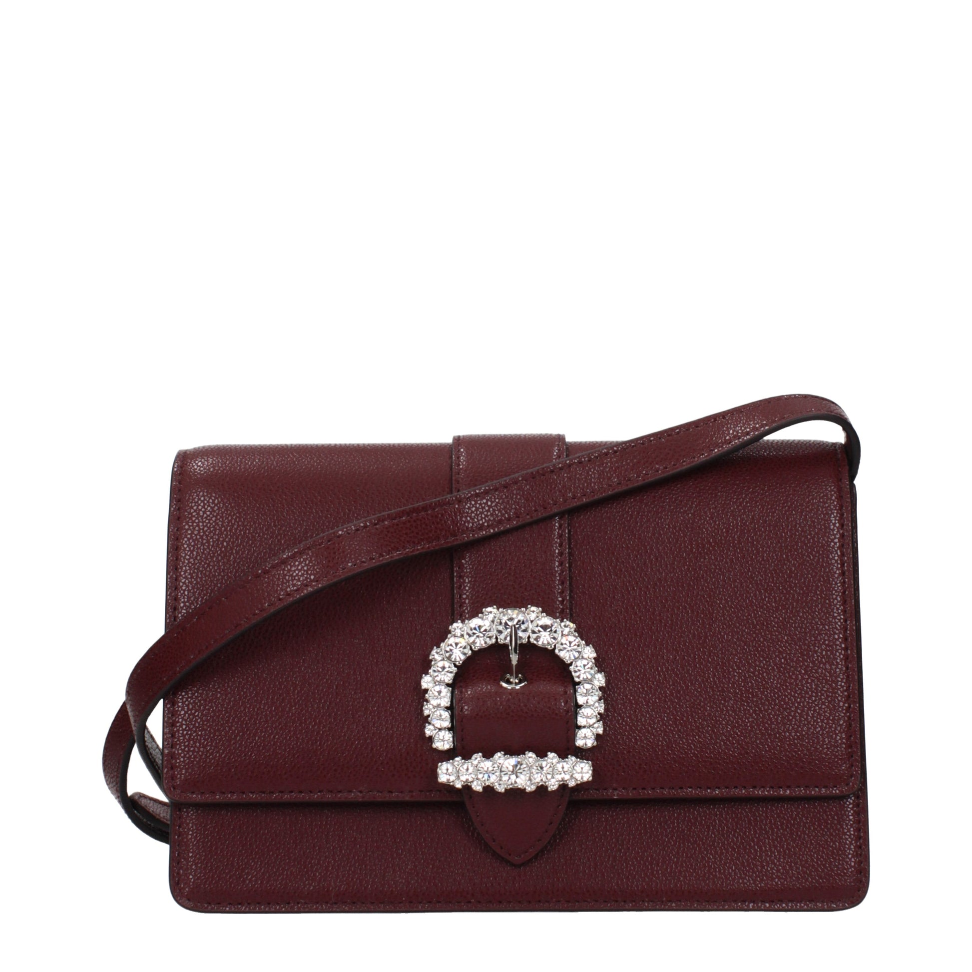 Jimmy Choo Crossbody Bags Women Leather Red/Burgundy