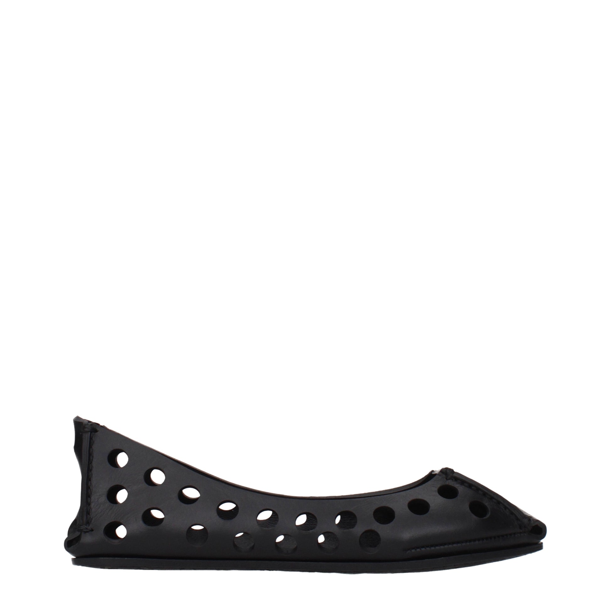 Alaia Ballet Flats Women Leather Black