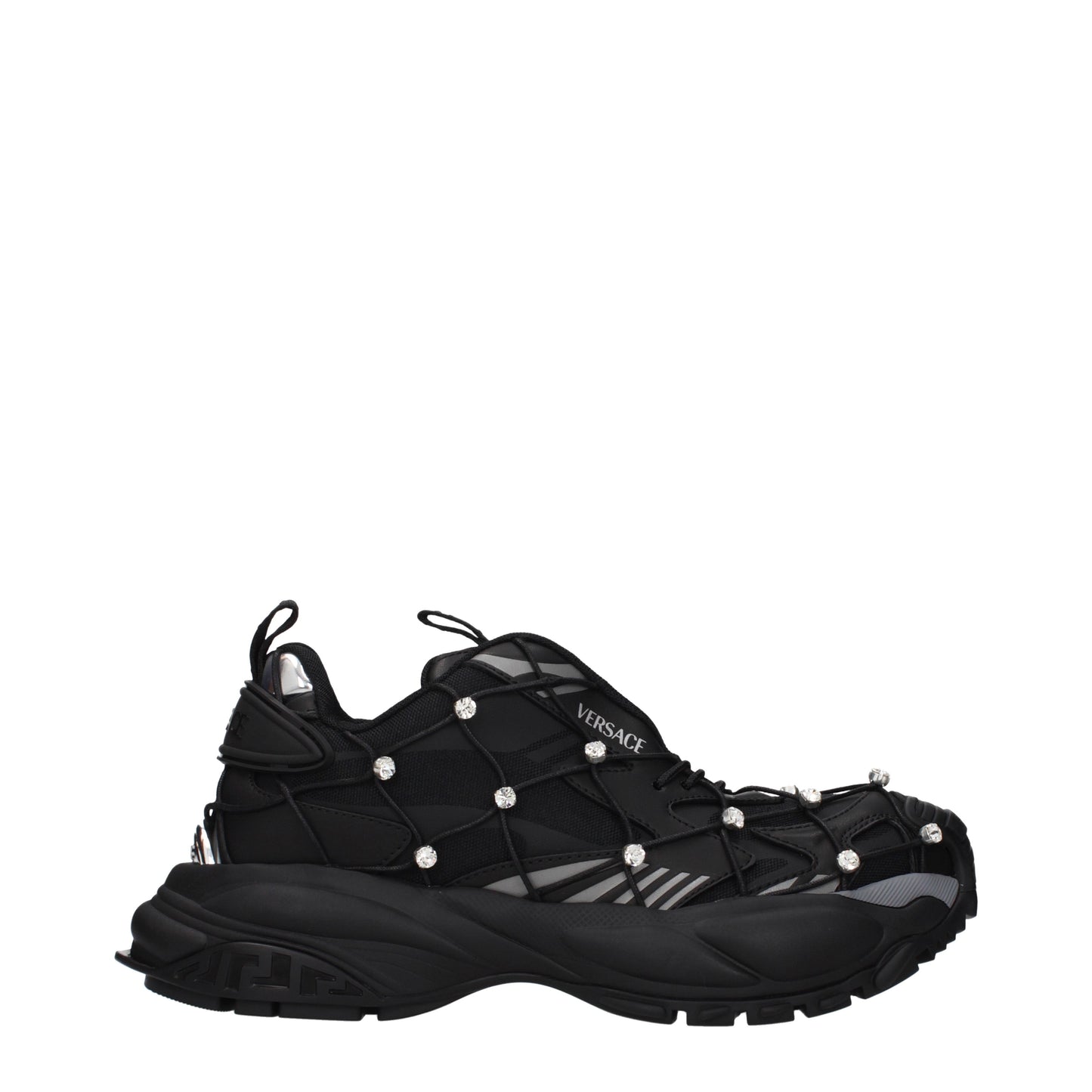 Versace Sneakers Women Fabric  Black