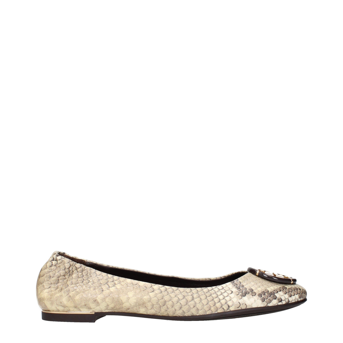 Tory Burch Ballet Flats Women Leather Beige/Desert