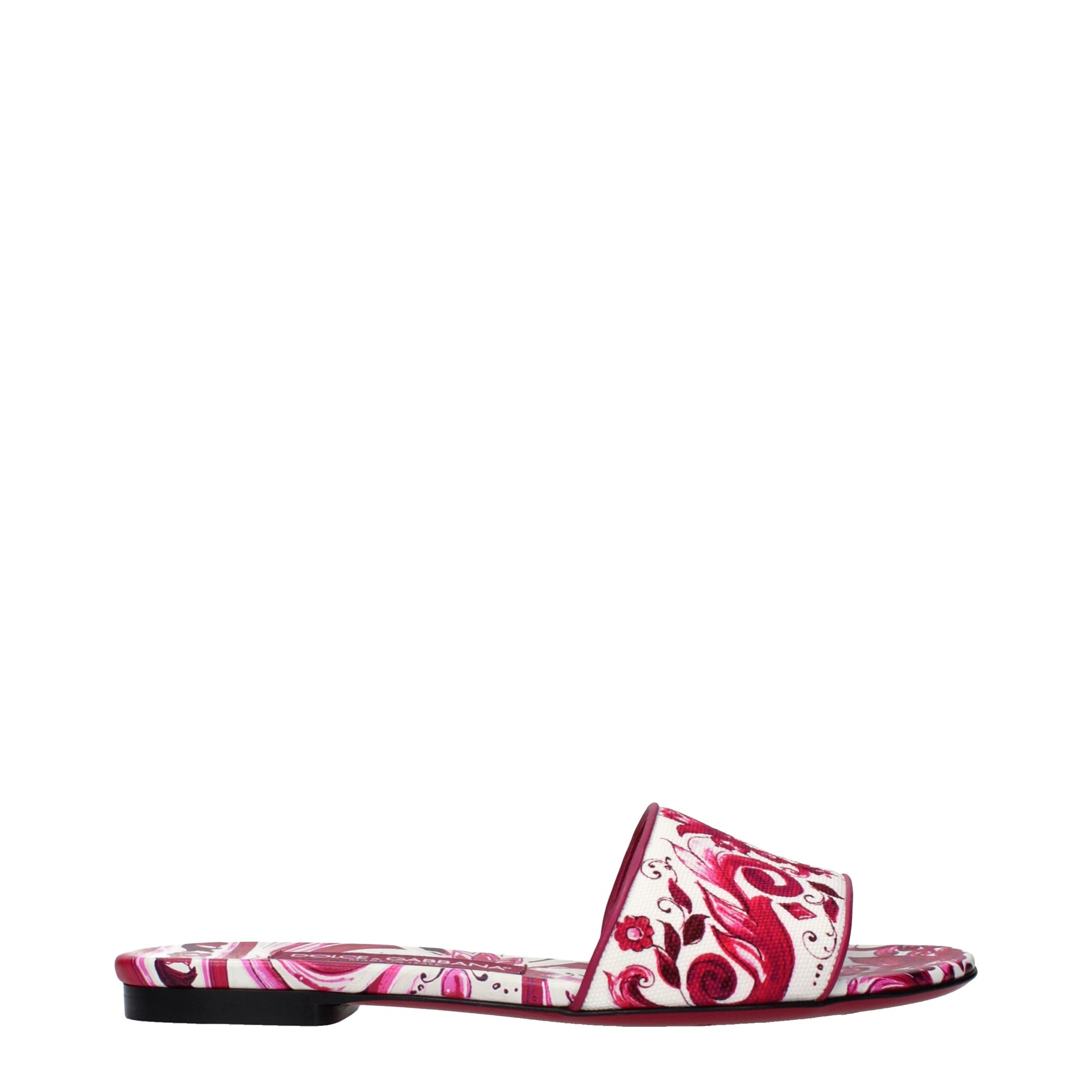Dolce&Gabbana Women's Slippers and Clogs Fabric Fuchsia