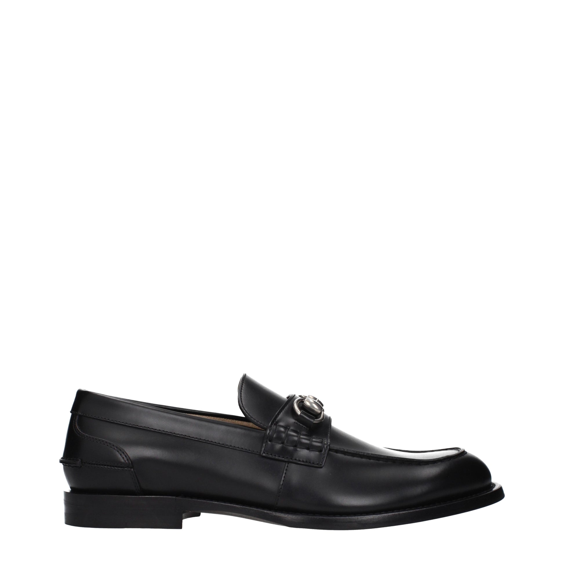 Gucci Loafers Men Leather Black