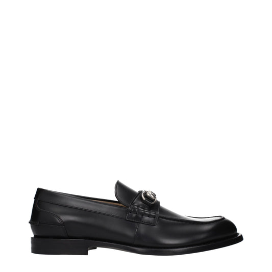 Gucci Loafers Men Leather Black