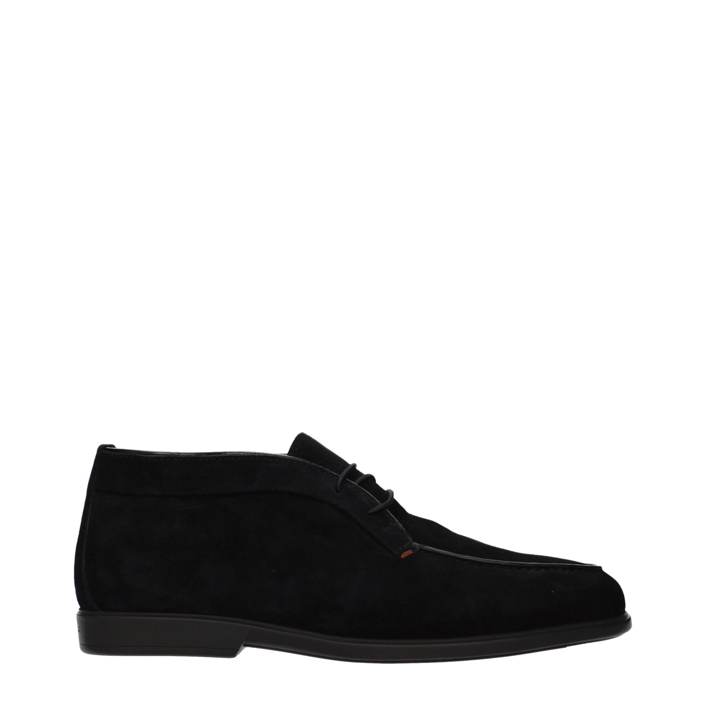 Santoni Ankle Boots Men Suede Black