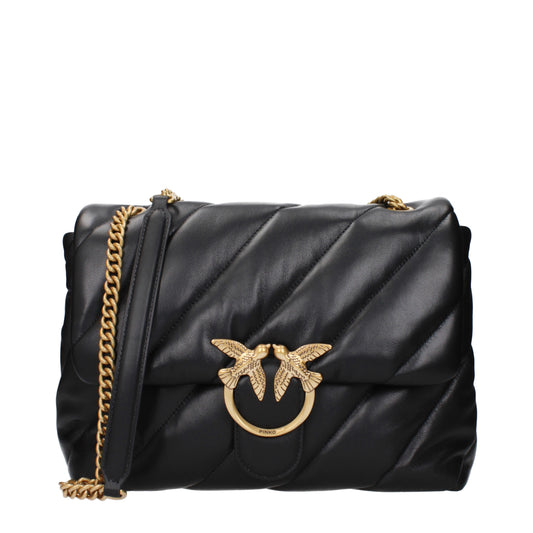 Pinko Shoulder Bags Women Leather Black
