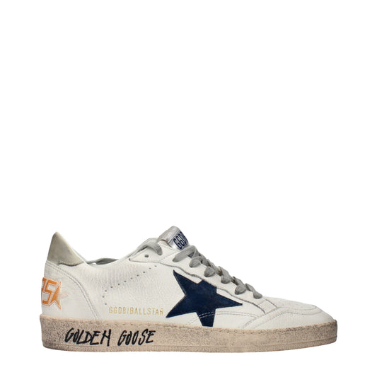Golden Goose Sneakers Men Leather White/Blue