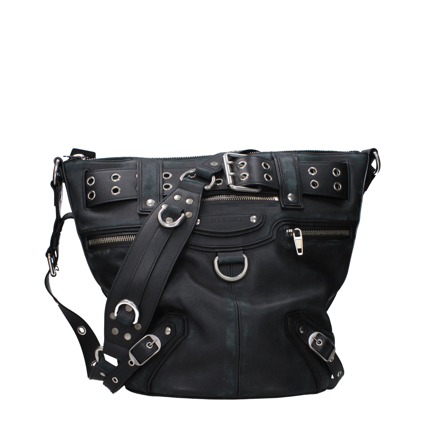 Balenciaga Crossbody Bags Women Leather Black